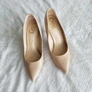 Nude Shiny Heels - NEW